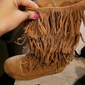 Fringe boots size 10